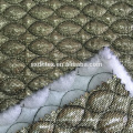 thermal fabric,3 layers quilting embroidery fabric with mesh cloth